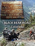 You don't have to be crazy to drive Black Bear Road to Telluride, Colorado, but it helps.